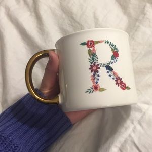 Opal house “R” initial mug